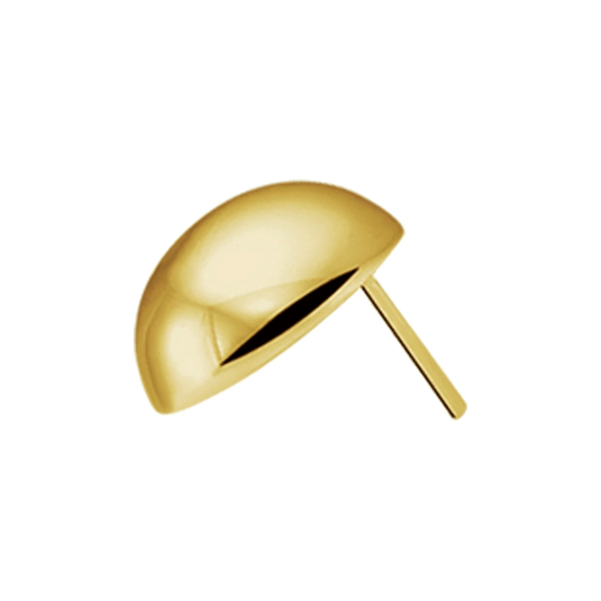 oorknoppen half-bol 14K geelgoud