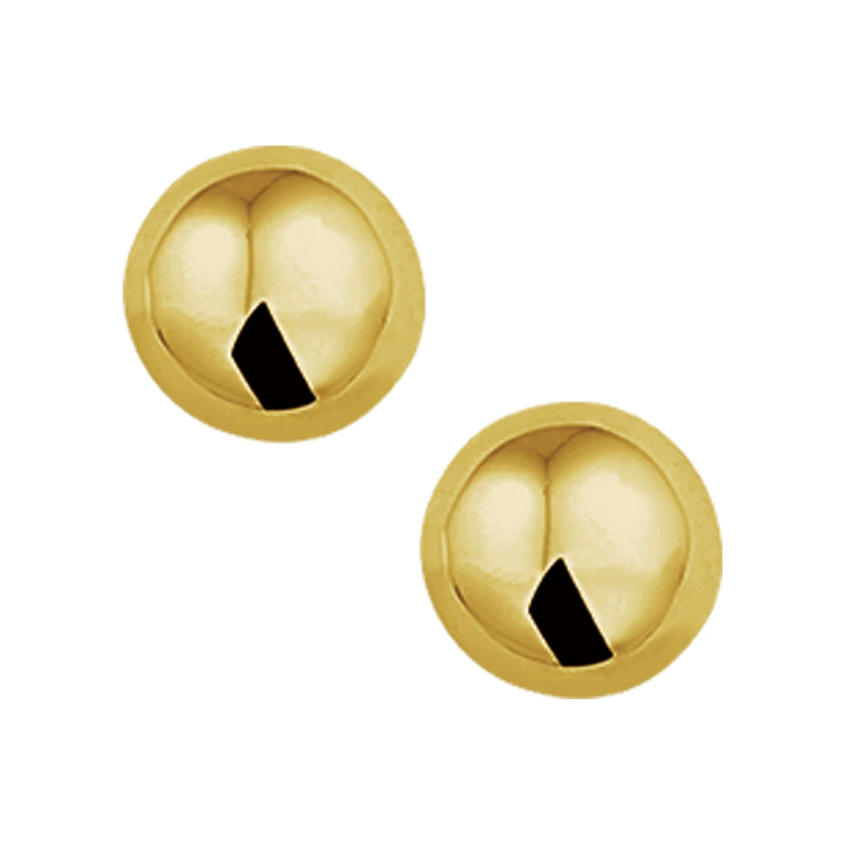 oorknoppen half-bol 14K geelgoud