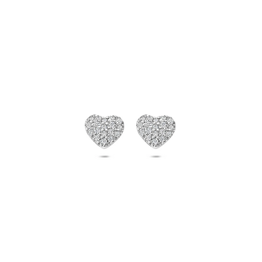 oorknoppen hart zirkonia 5,9 mm zilver gerhodineerd