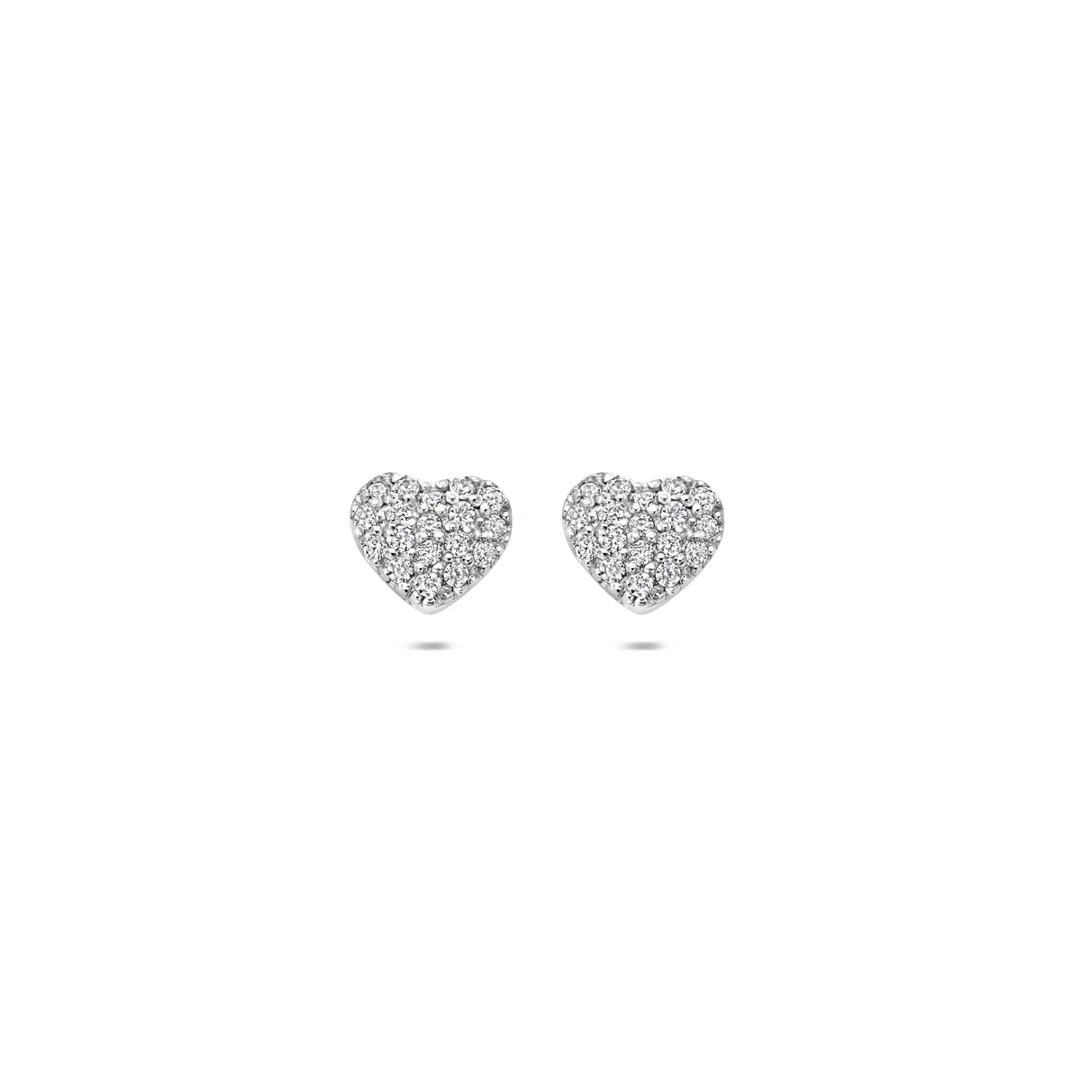 oorknoppen hart zirkonia 5,9 mm zilver gerhodineerd