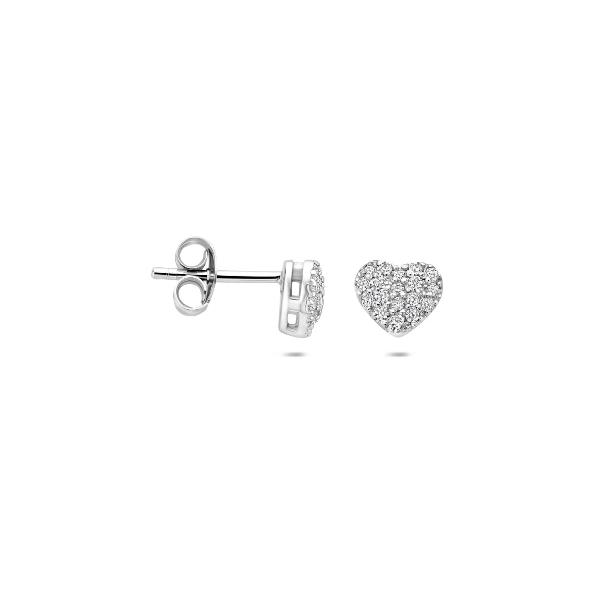 oorknoppen hart zirkonia 5,9 mm zilver gerhodineerd