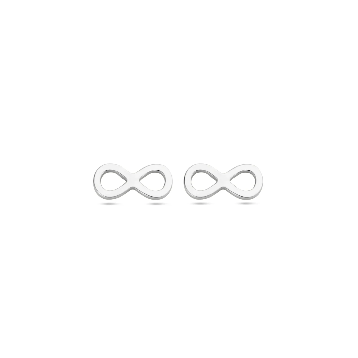 oorknoppen infinity zilver gerhodineerd