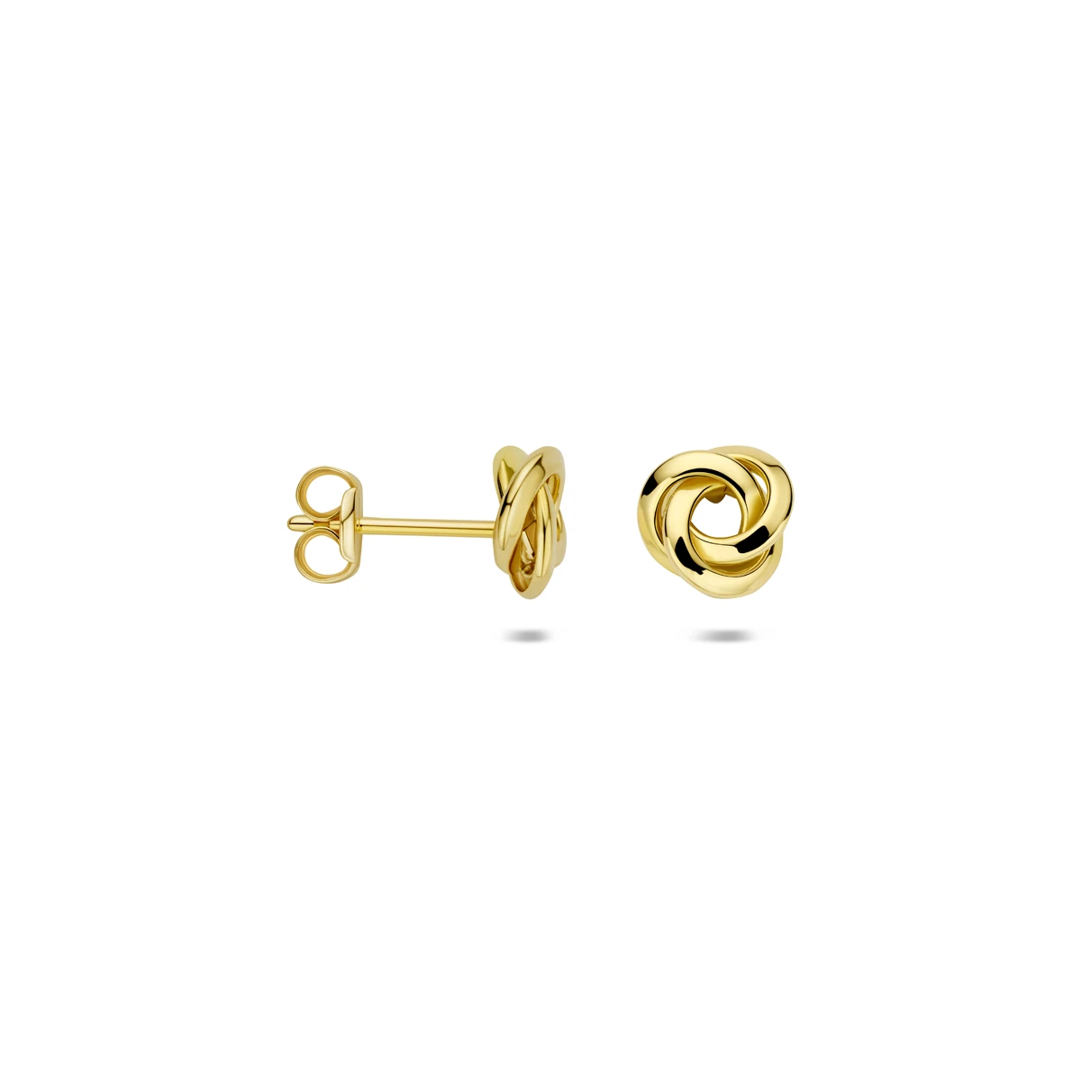 oorknoppen knoop 6,5 mm 14K geelgoud