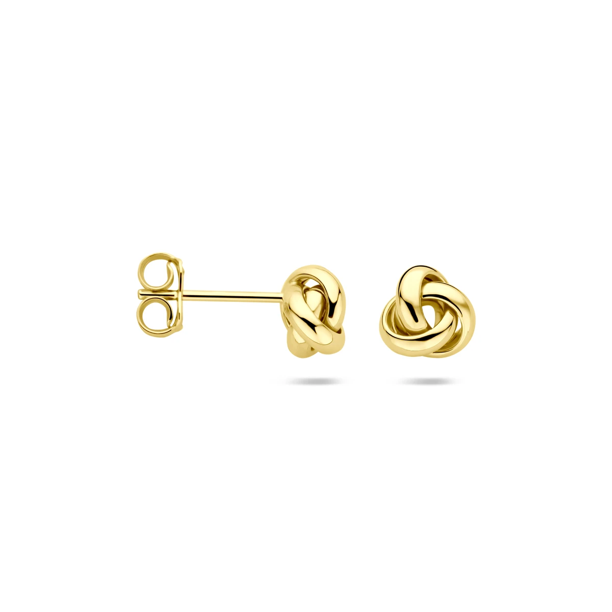 oorknoppen knoop 7 mm 14K geelgoud