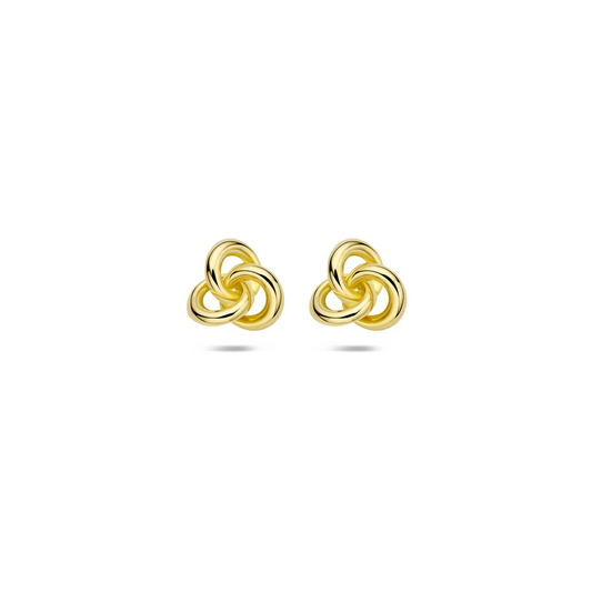 oorknoppen knoop 7 mm 14K geelgoud