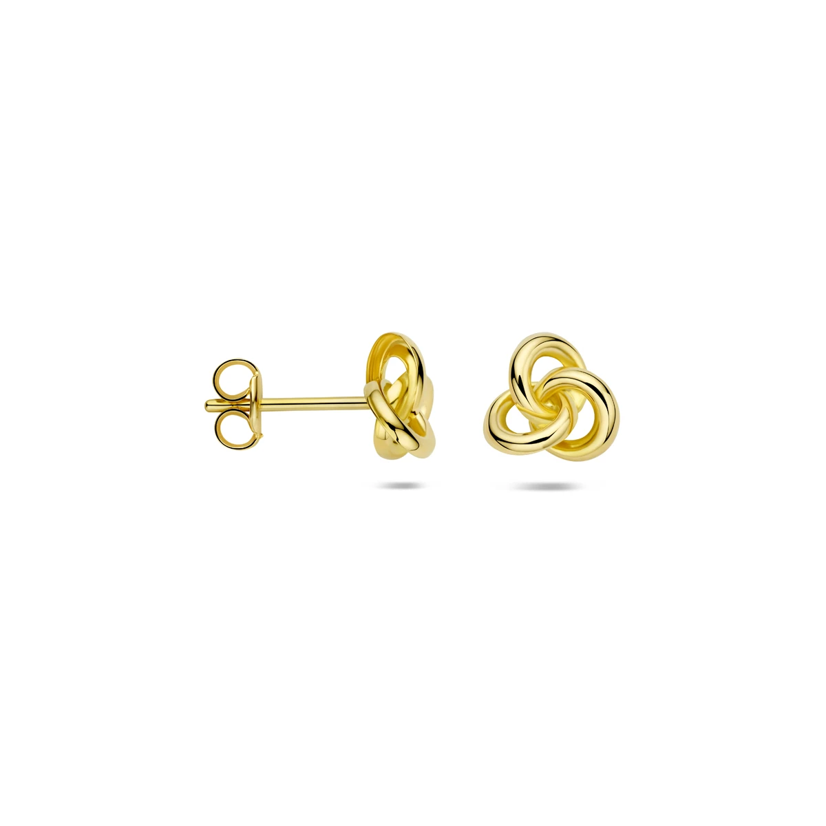 oorknoppen knoop 7 mm 14K geelgoud
