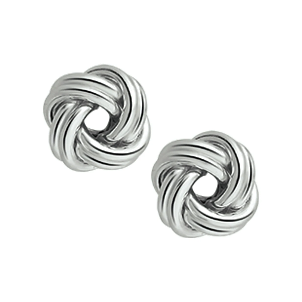 oorknoppen knoop zilver wit