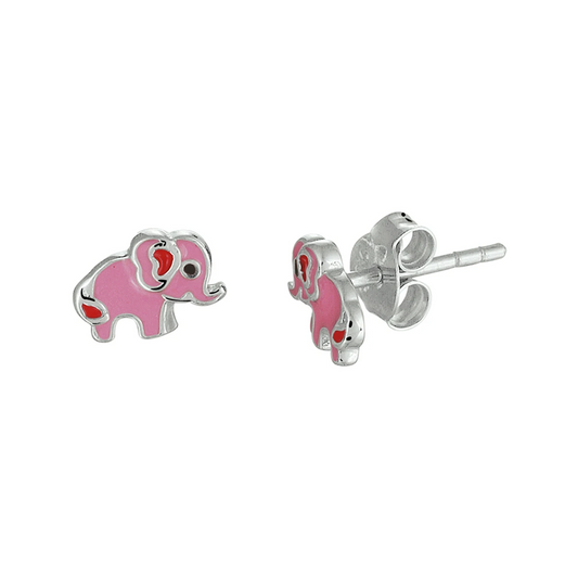 oorknoppen olifant zilver gerhodineerd