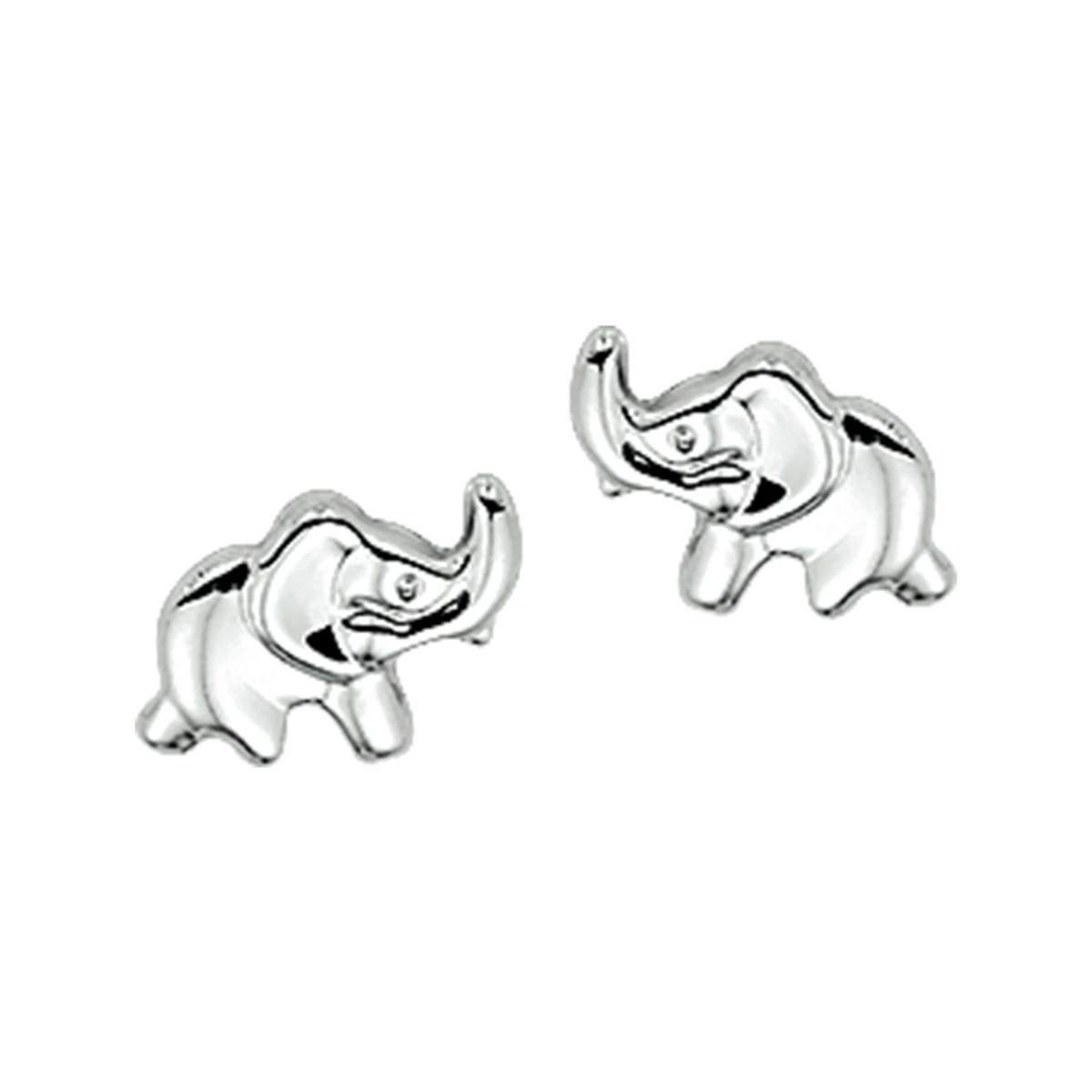 oorknoppen olifant zilver wit
