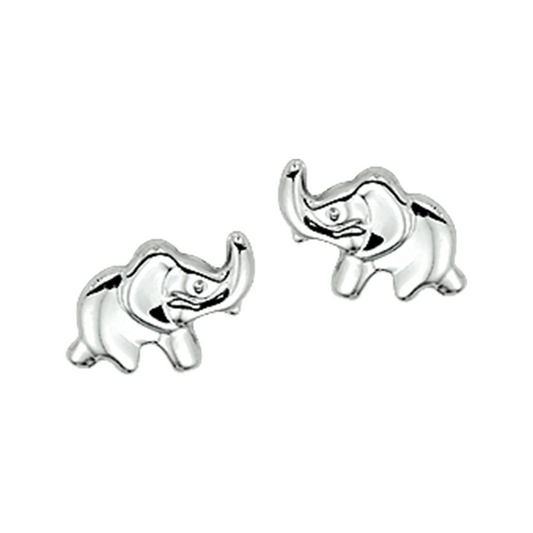 oorknoppen olifant zilver wit