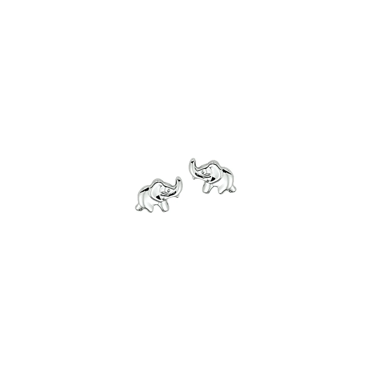 oorknoppen olifant zilver wit