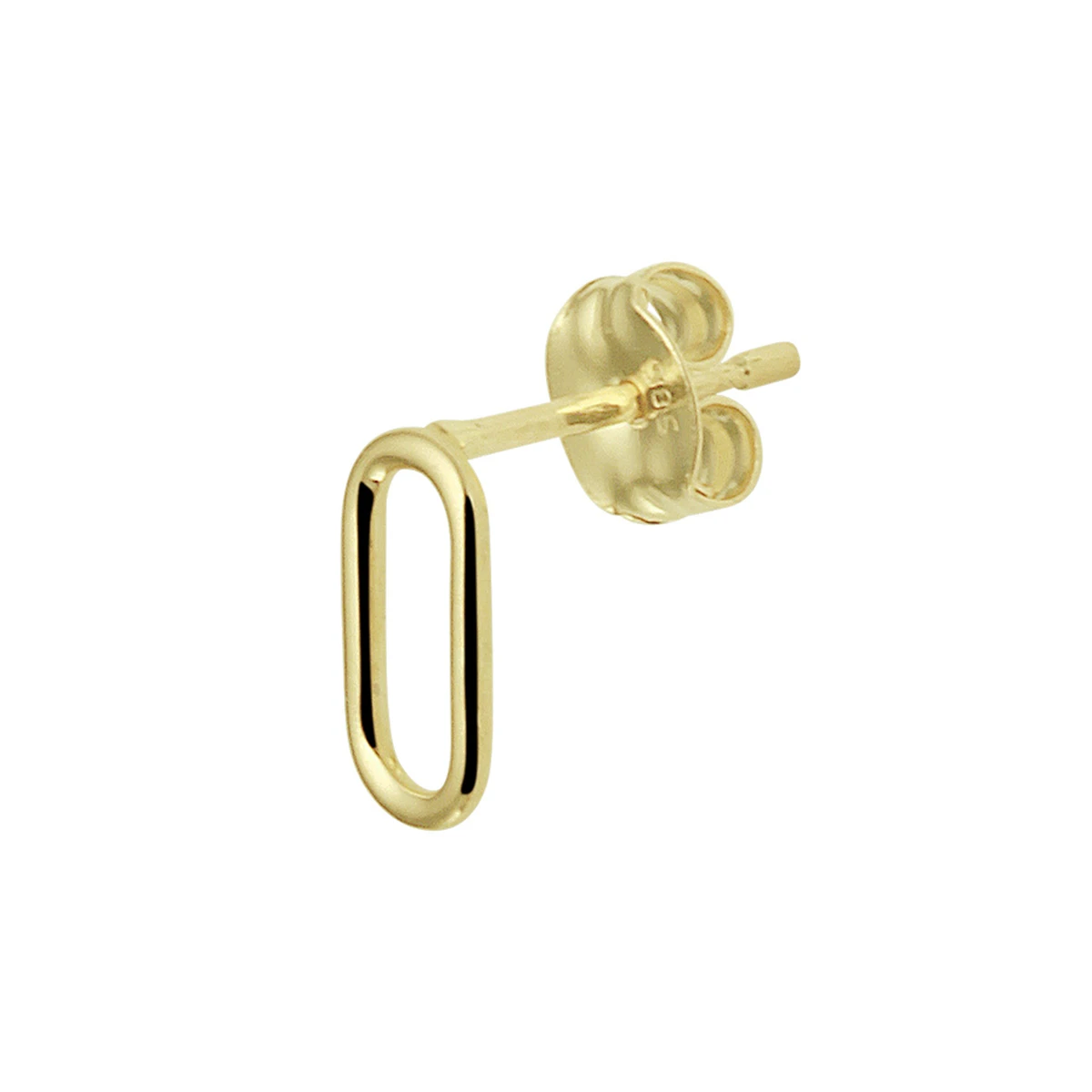 oorknoppen ovaal 14K geelgoud