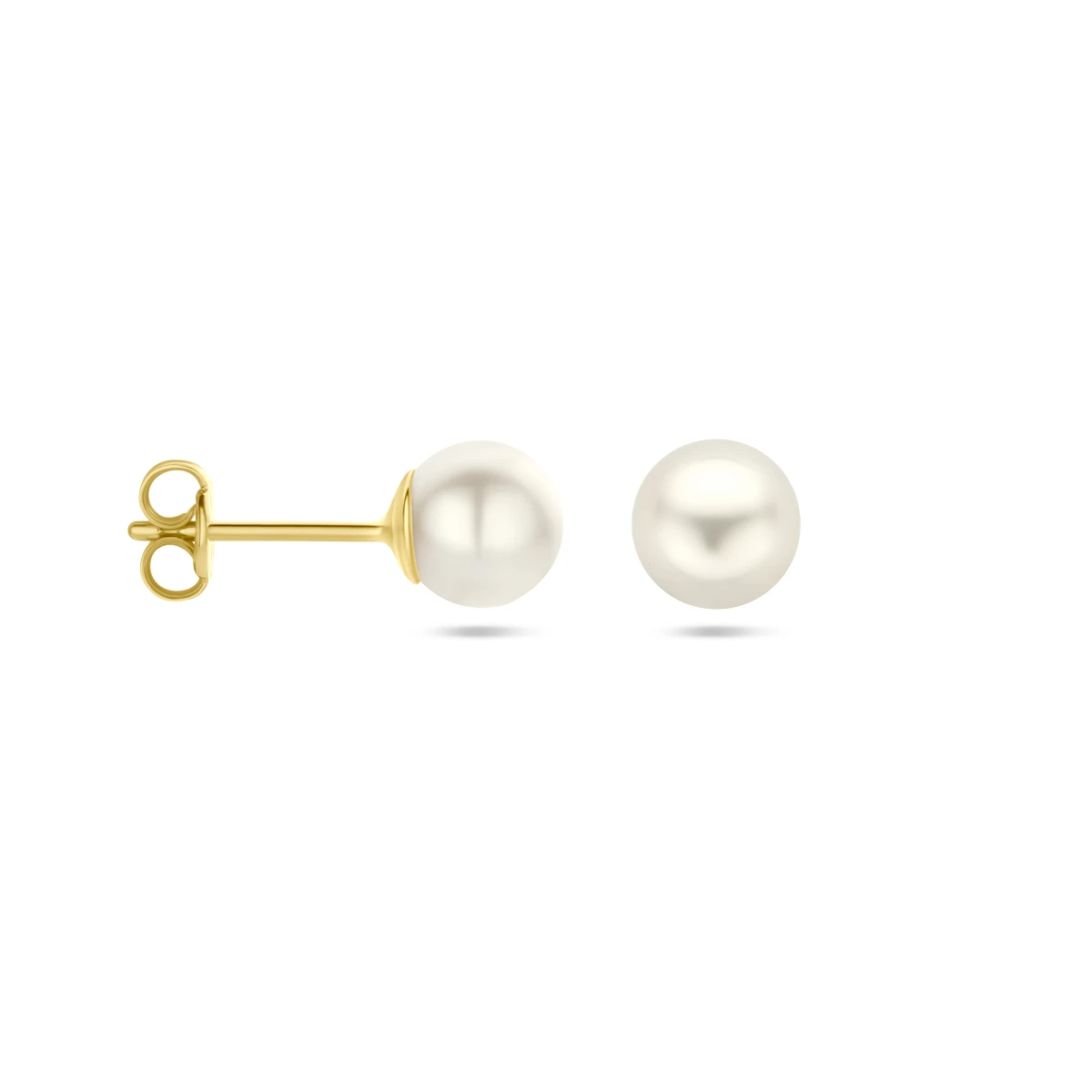 oorknoppen parel 14K geelgoud