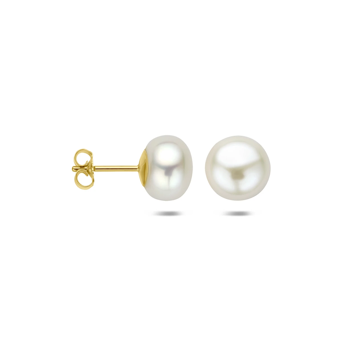 oorknoppen parel 14K geelgoud