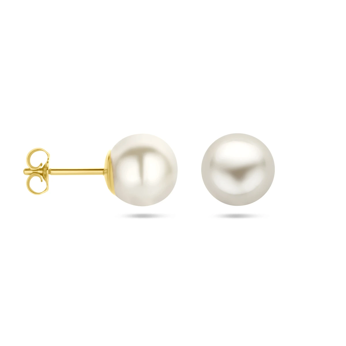 oorknoppen parel 14K geelgoud