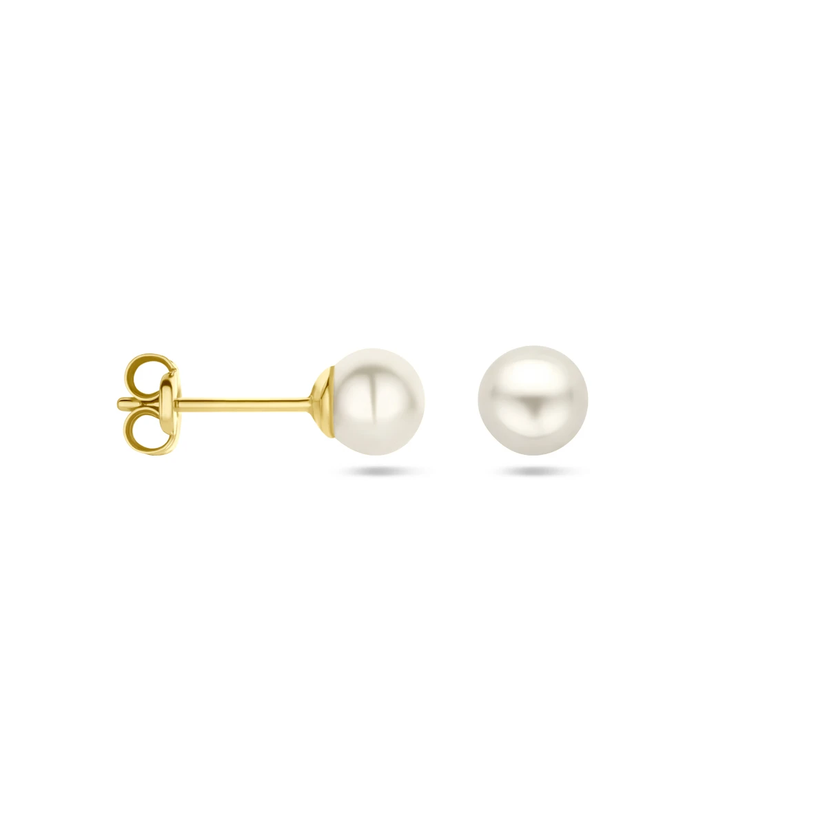 oorknoppen parel 14K geelgoud
