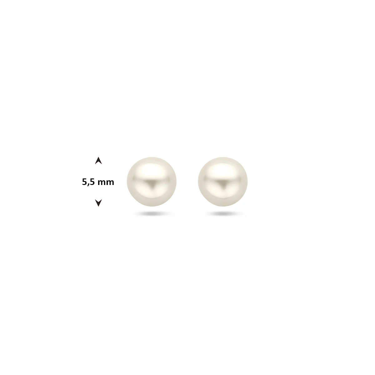 oorknoppen parel 14K geelgoud
