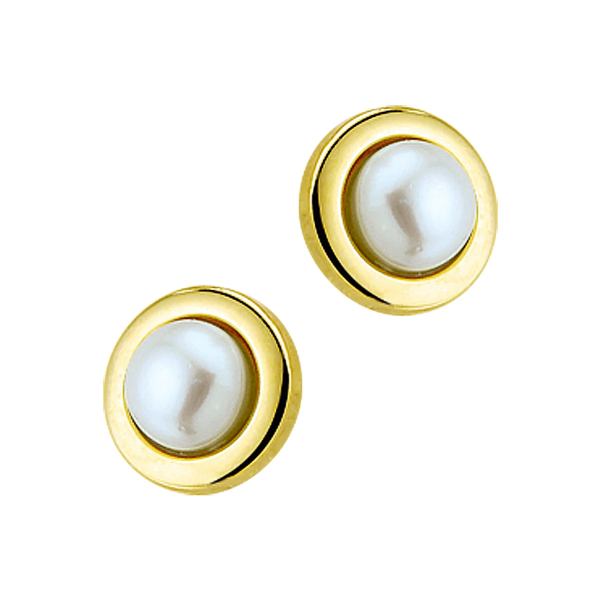 oorknoppen parel 14K geelgoud
