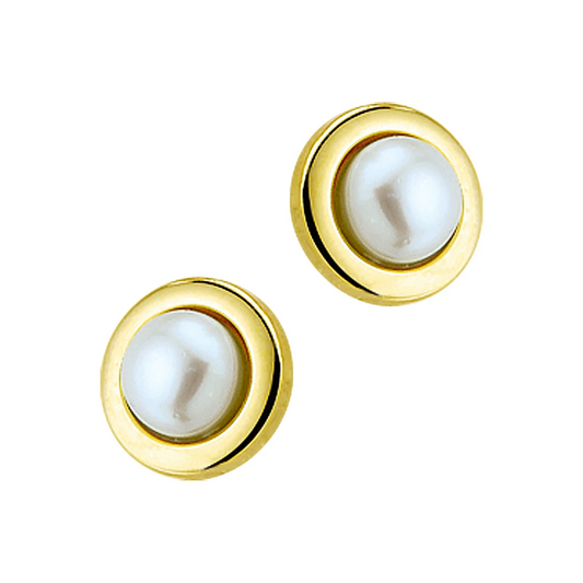 oorknoppen parel 14K geelgoud