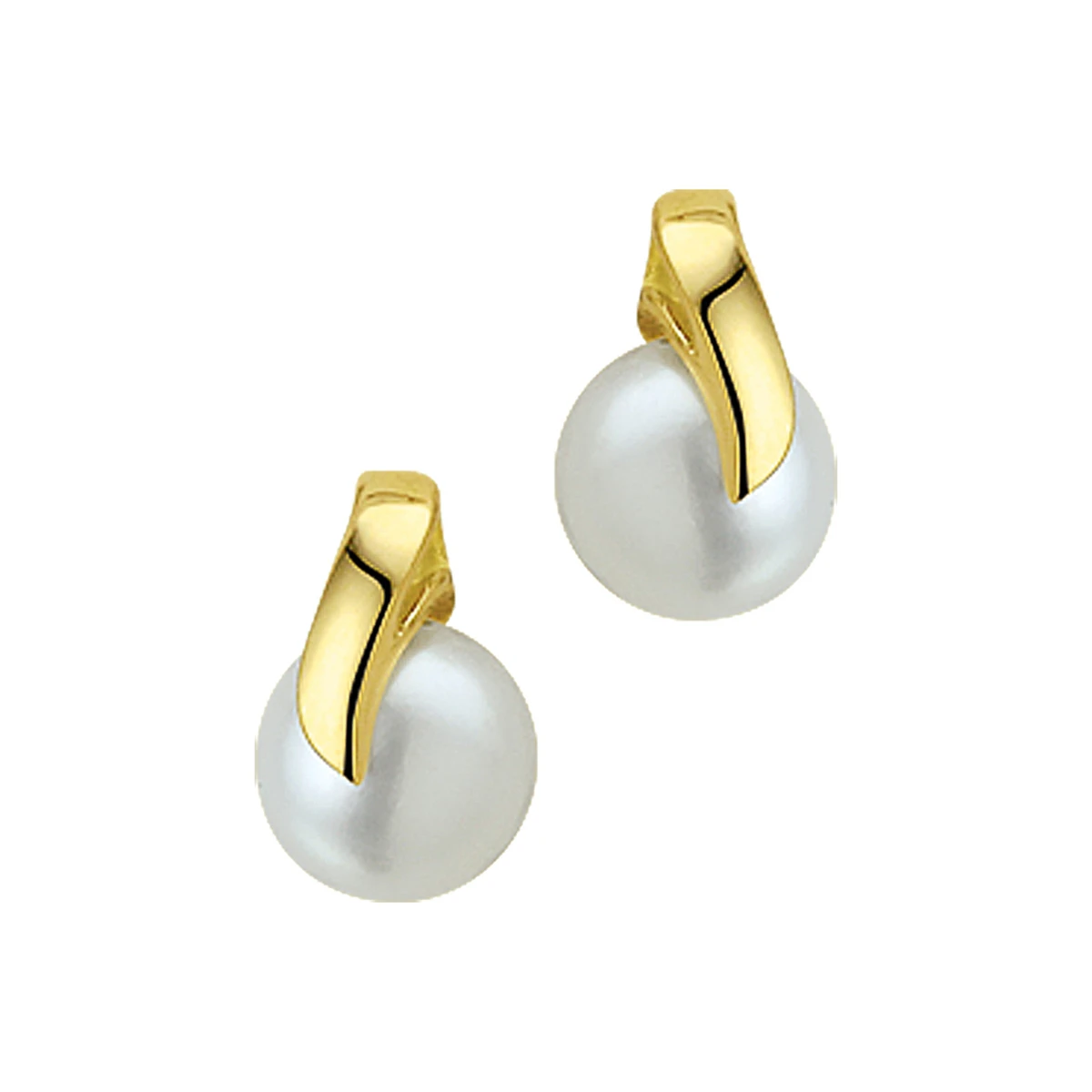oorknoppen parel 14K geelgoud