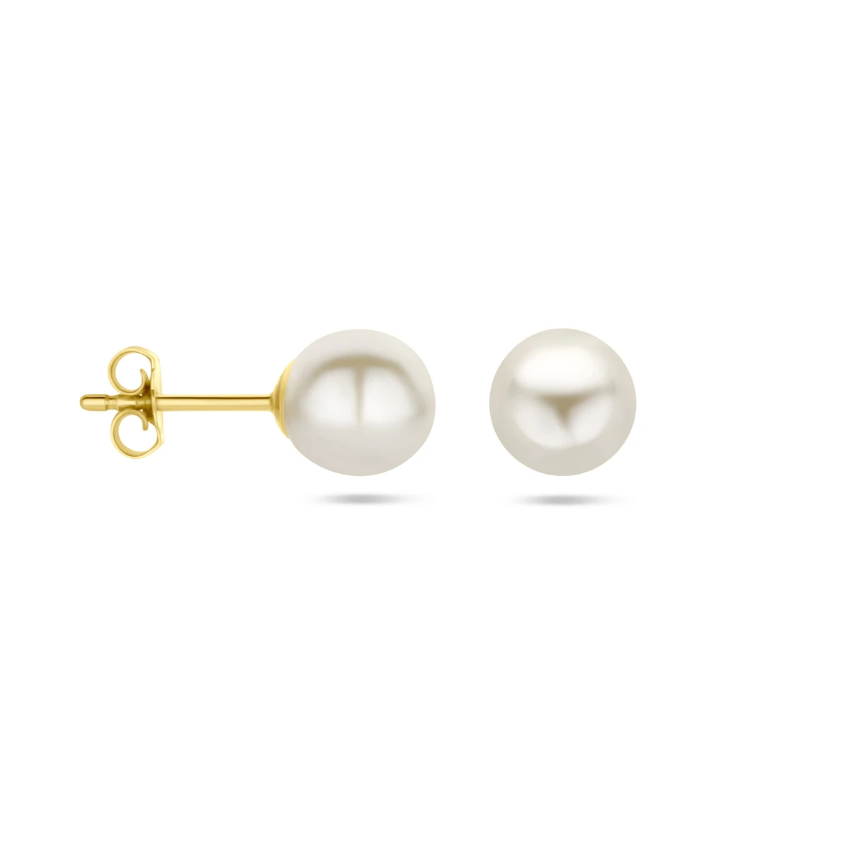 oorknoppen parel 14K geelgoud