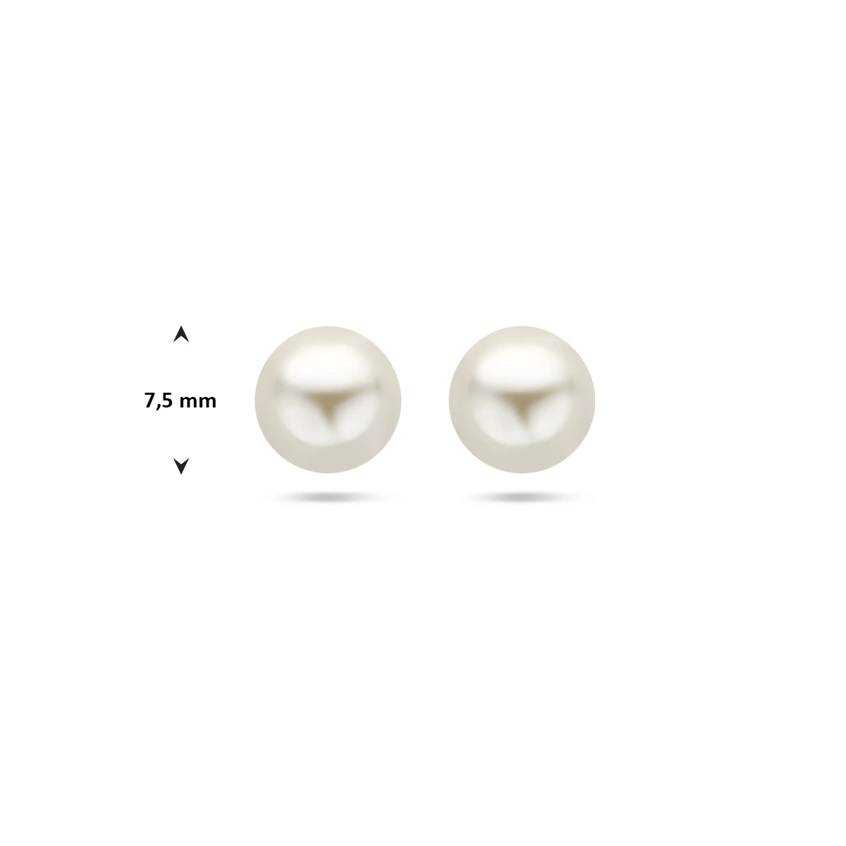 oorknoppen parel 14K geelgoud