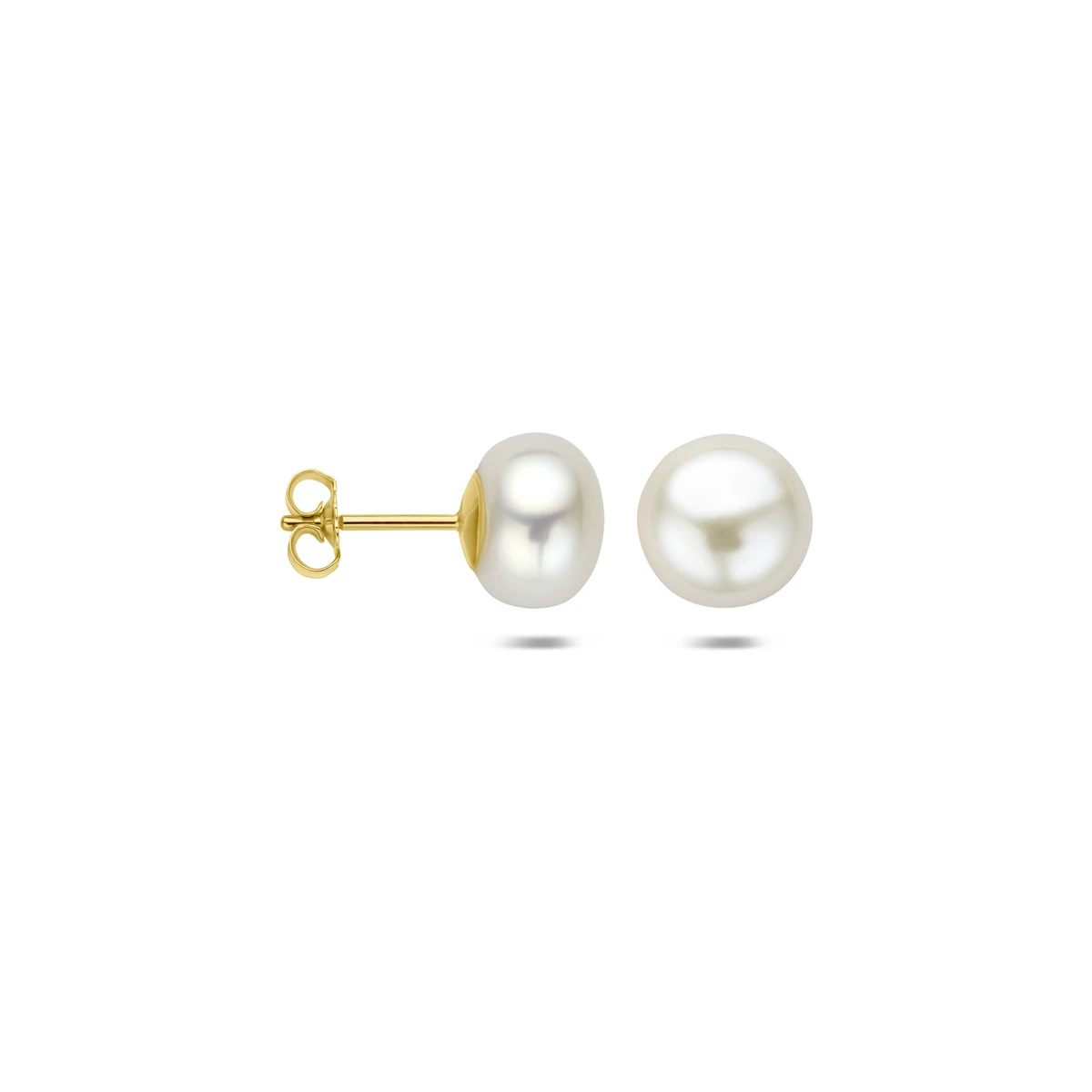 oorknoppen parel 14K geelgoud