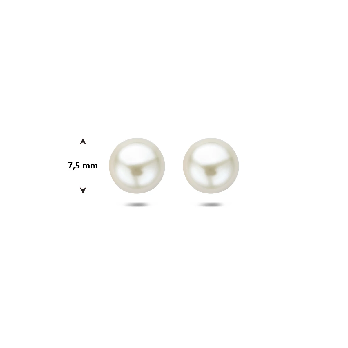 oorknoppen parel 14K geelgoud