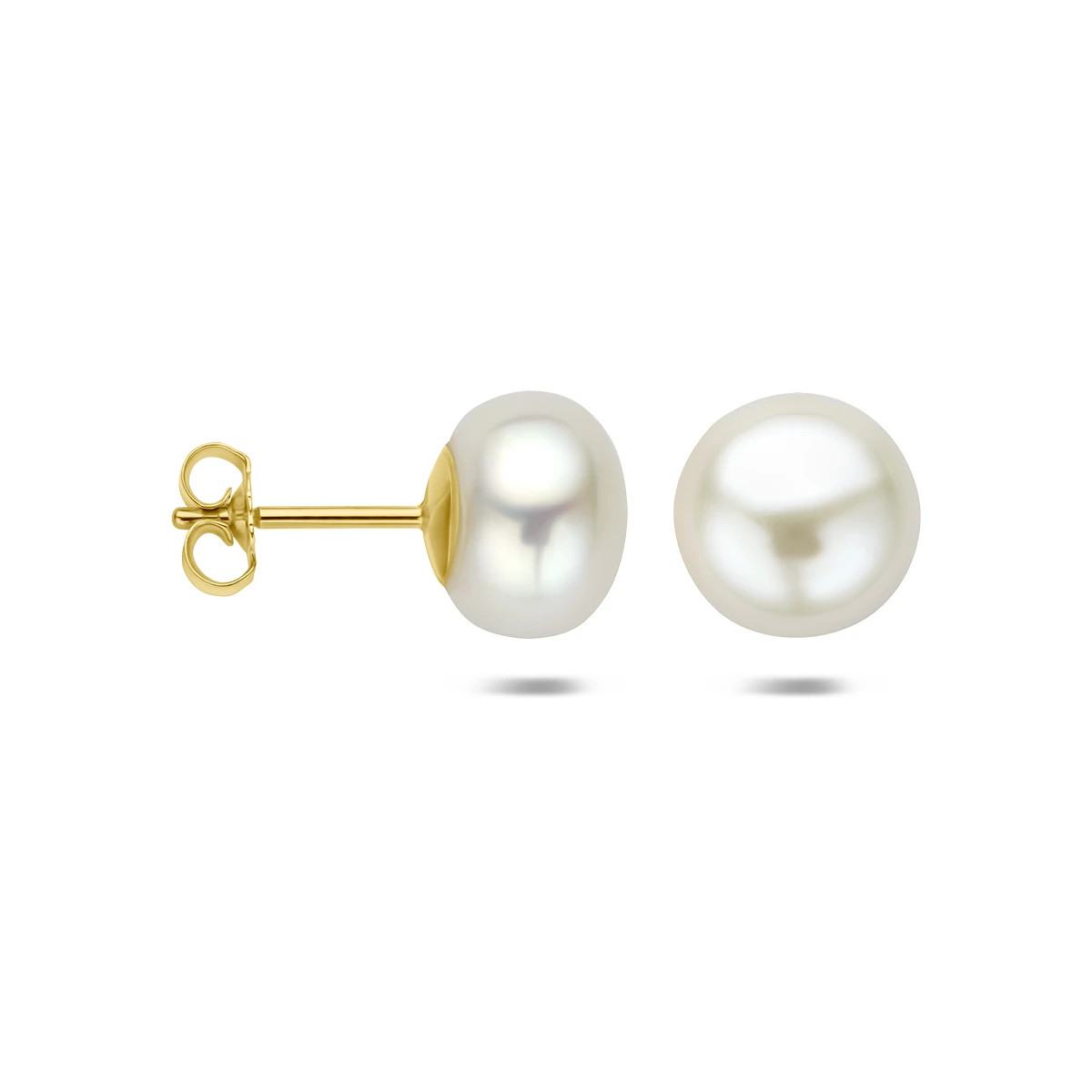 oorknoppen parel 14K geelgoud