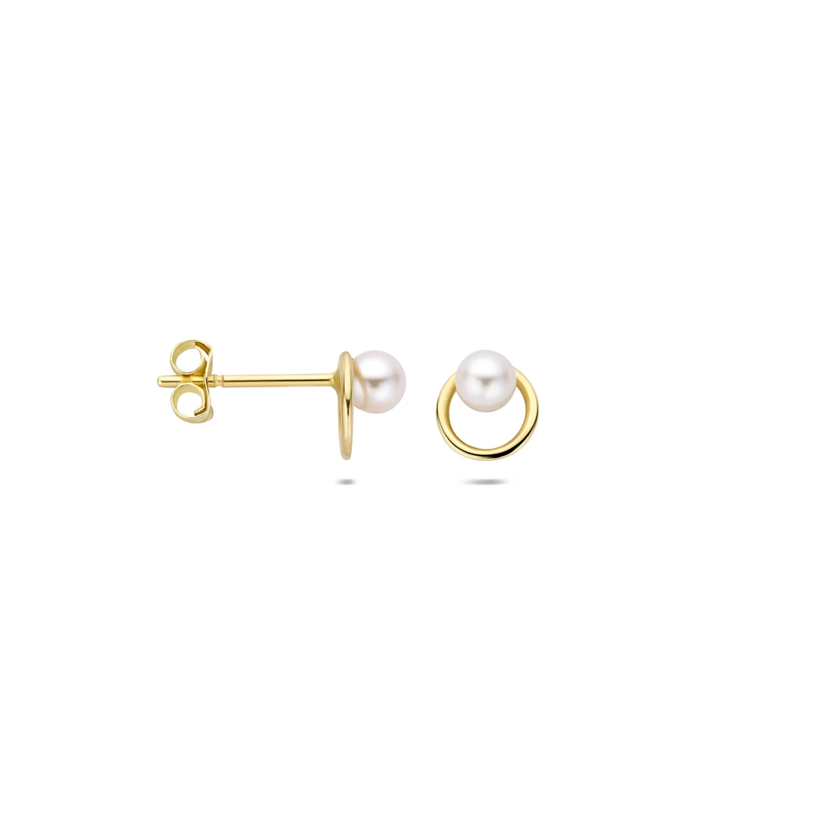 oorknoppen parel 14K geelgoud