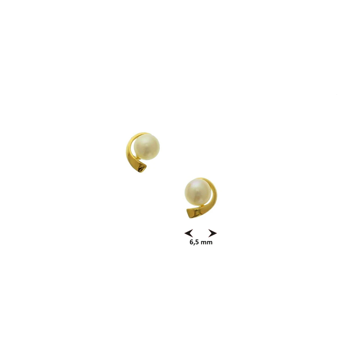 oorknoppen parel 14K geelgoud
