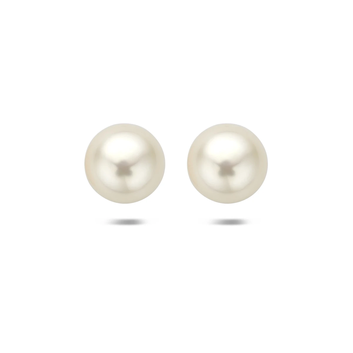oorknoppen parel 9,3 mm zilver gerhodineerd
