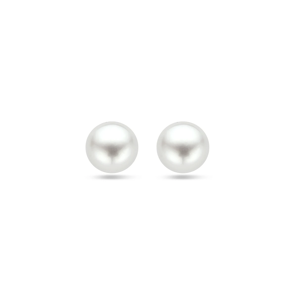 oorknoppen parel zilver gerhodineerd