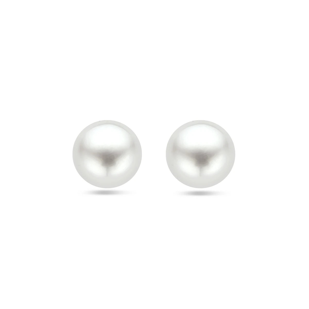 oorknoppen parel zilver gerhodineerd