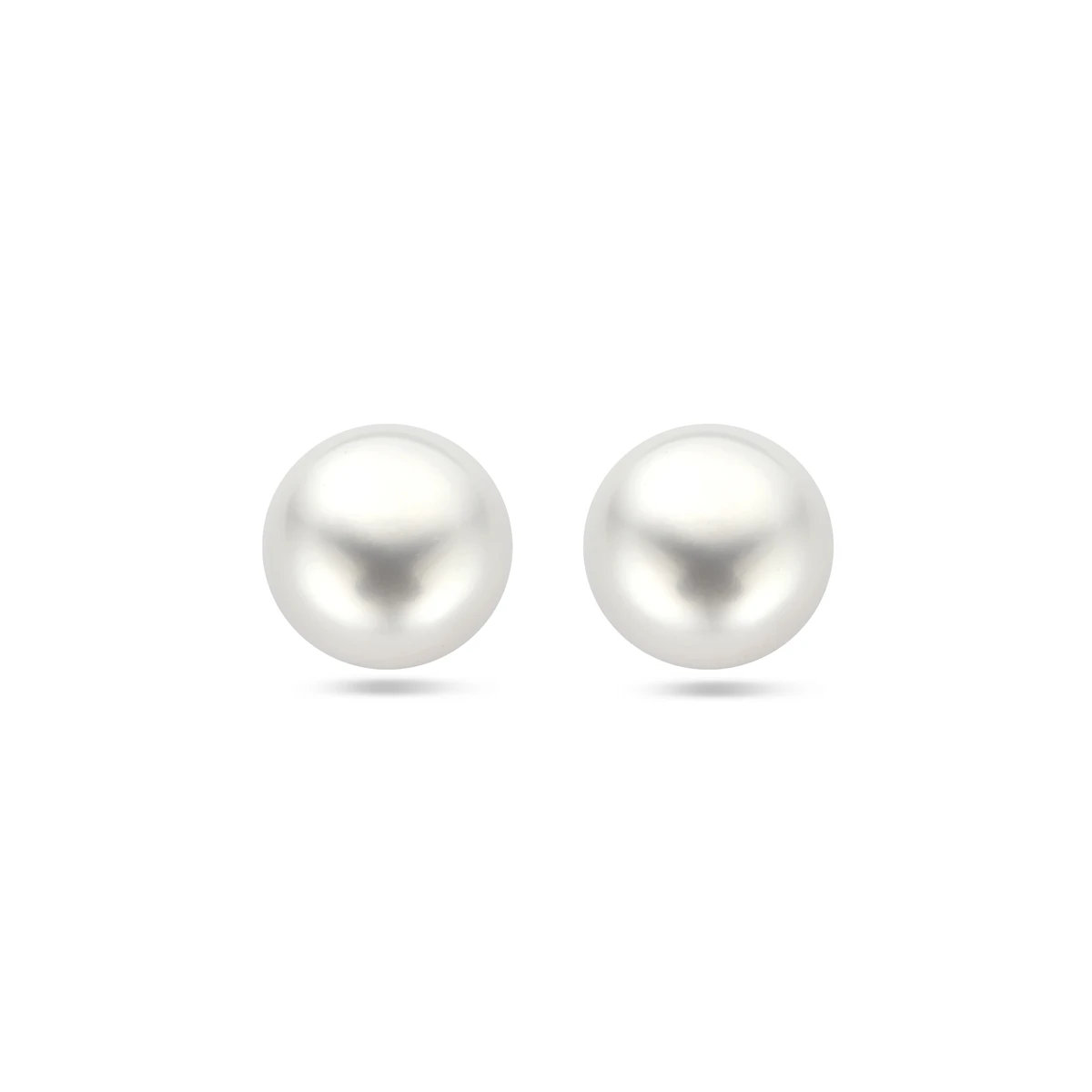 oorknoppen parel zilver gerhodineerd