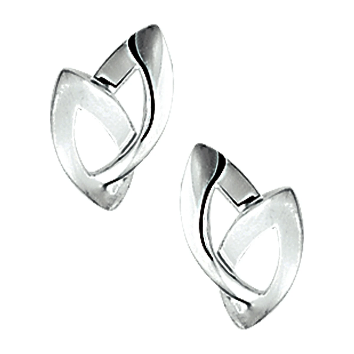 oorknoppen poli/mat 10,3 mm zilver gerhodineerd