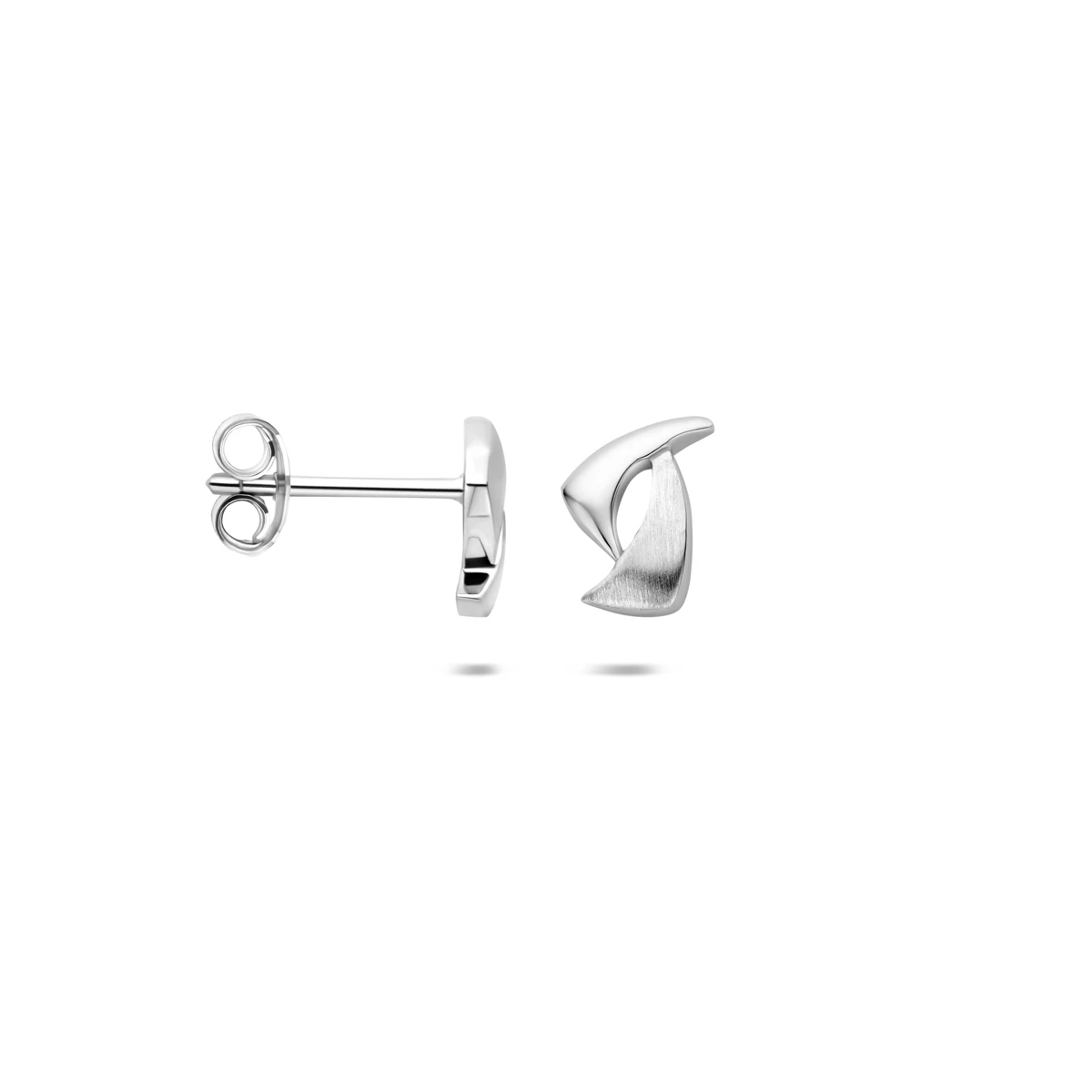 oorknoppen poli/mat 8,8 mm zilver gerhodineerd