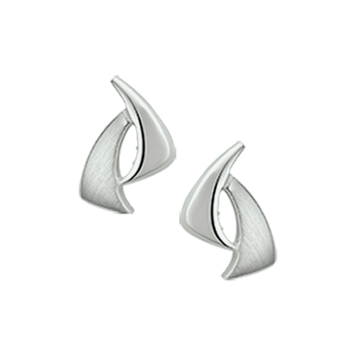 oorknoppen poli/mat 8,8 mm zilver gerhodineerd