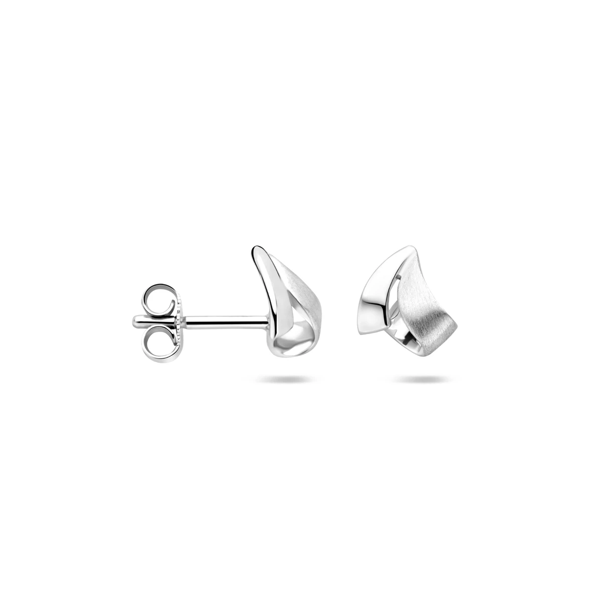 oorknoppen poli/mat 9 mm zilver gerhodineerd