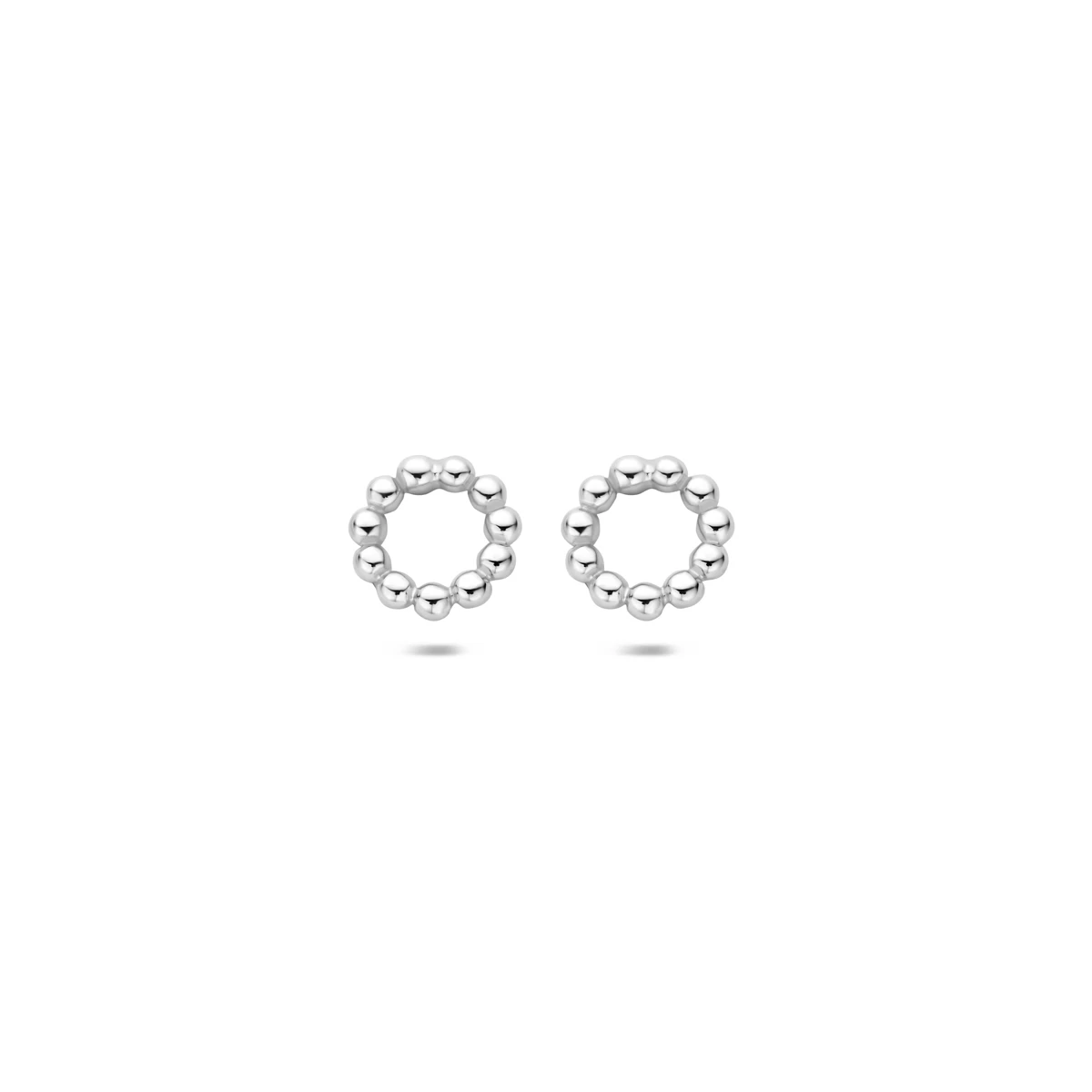 oorknoppen rond bolletjes 7 mm zilver gerhodineerd