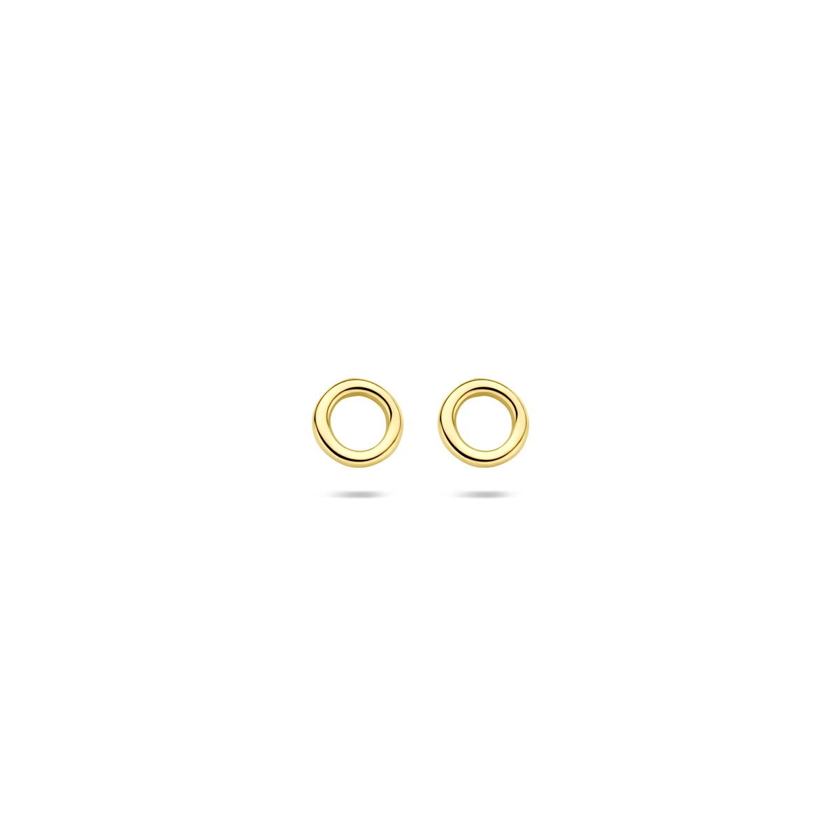 oorknoppen rondje 4 mm 14K geelgoud