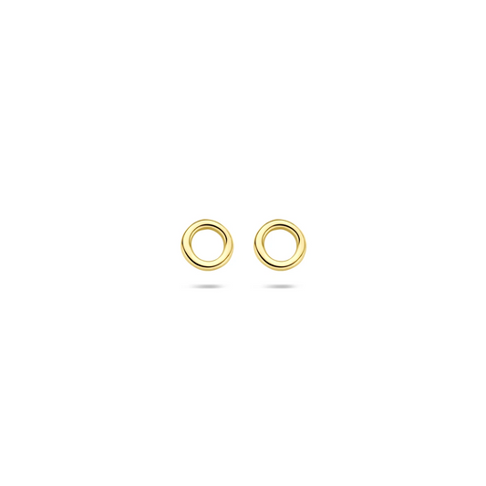 oorknoppen rondje 4 mm 14K geelgoud