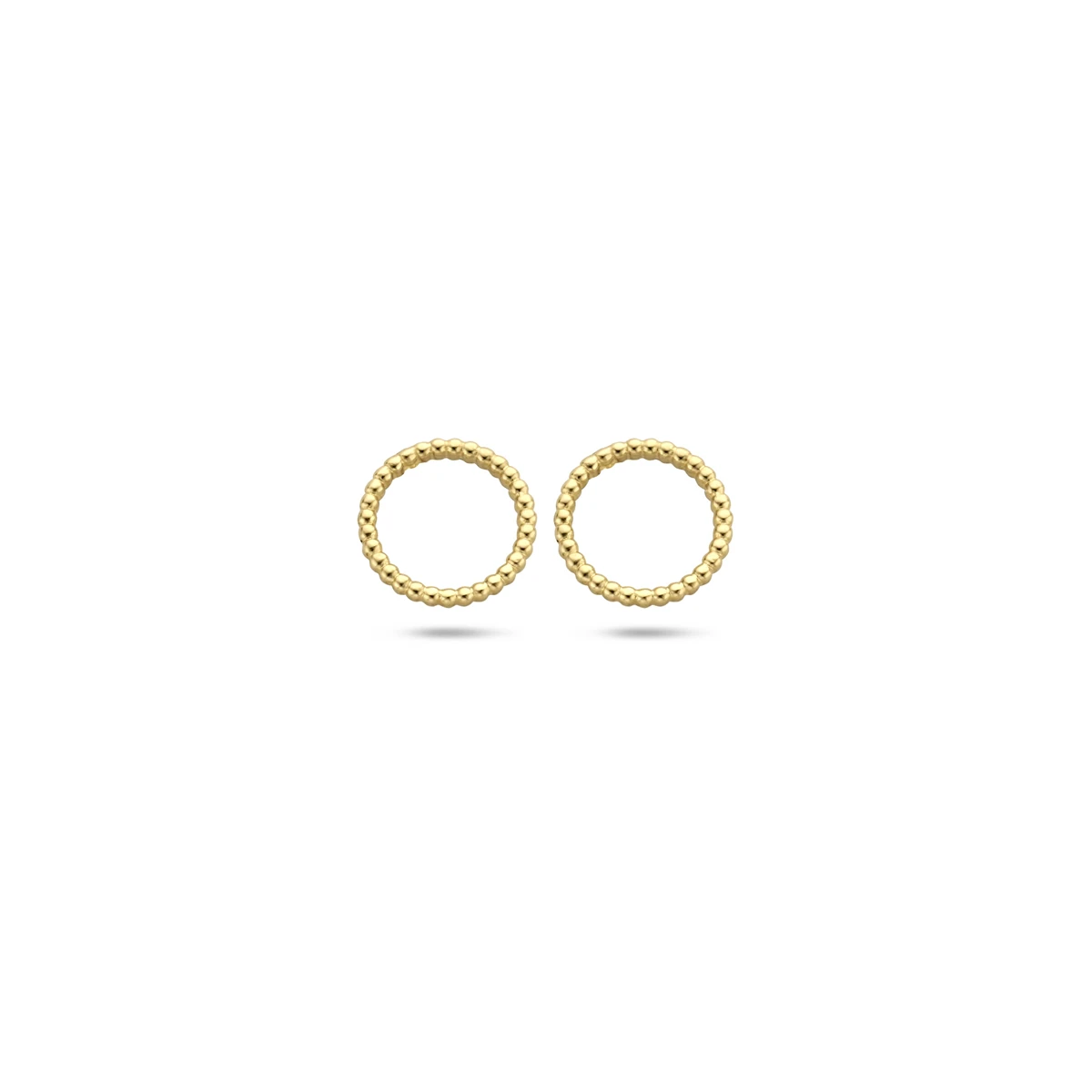 oorknoppen rondje 6,5 mm 14K geelgoud