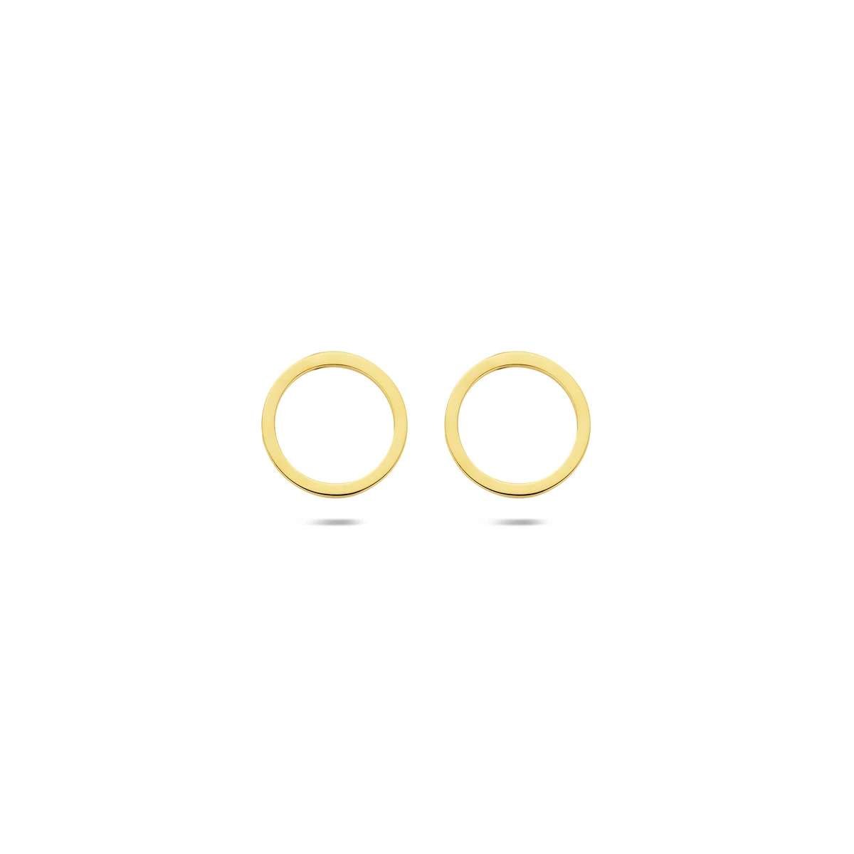oorknoppen rondje 8 mm 14K geelgoud