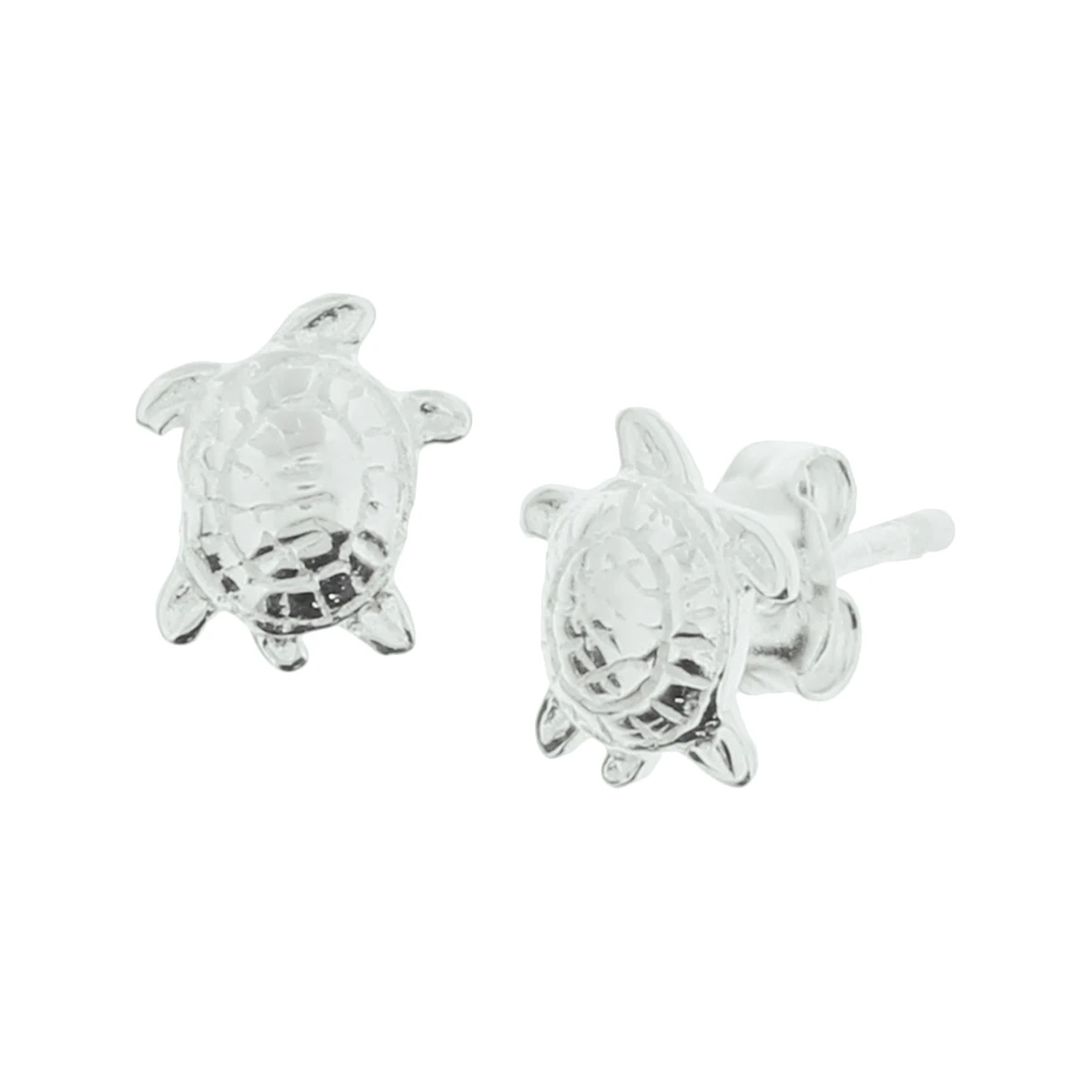 oorknoppen schilpad zilver wit