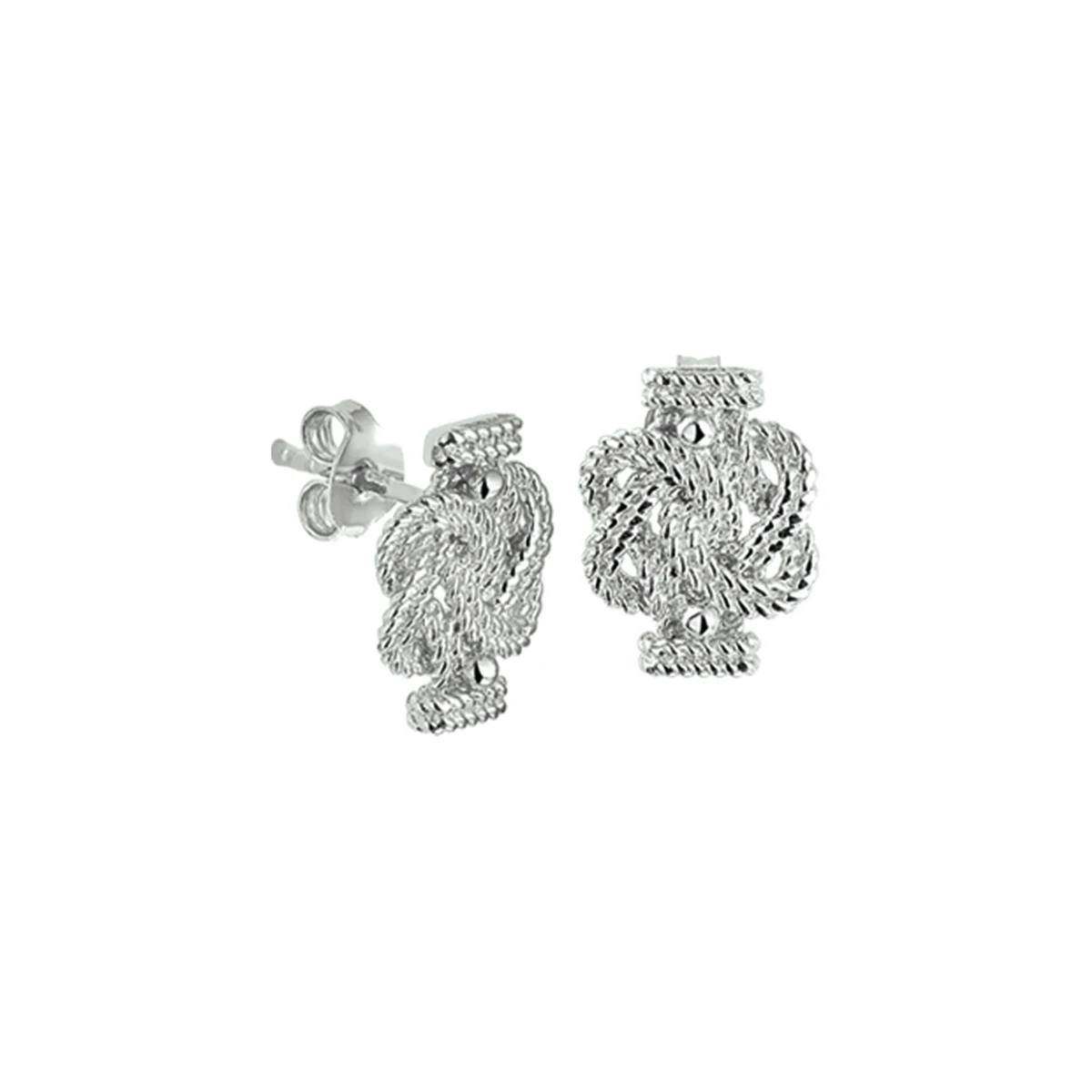 oorknoppen surinaamse mattenklopper zilver gerhodineerd
