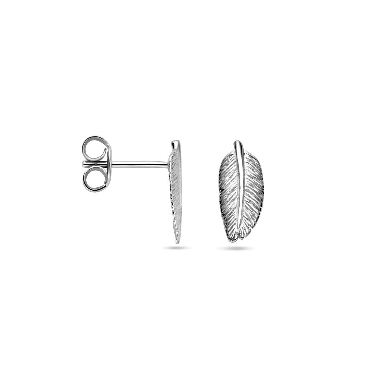 oorknoppen veer 12 mm zilver gerhodineerd