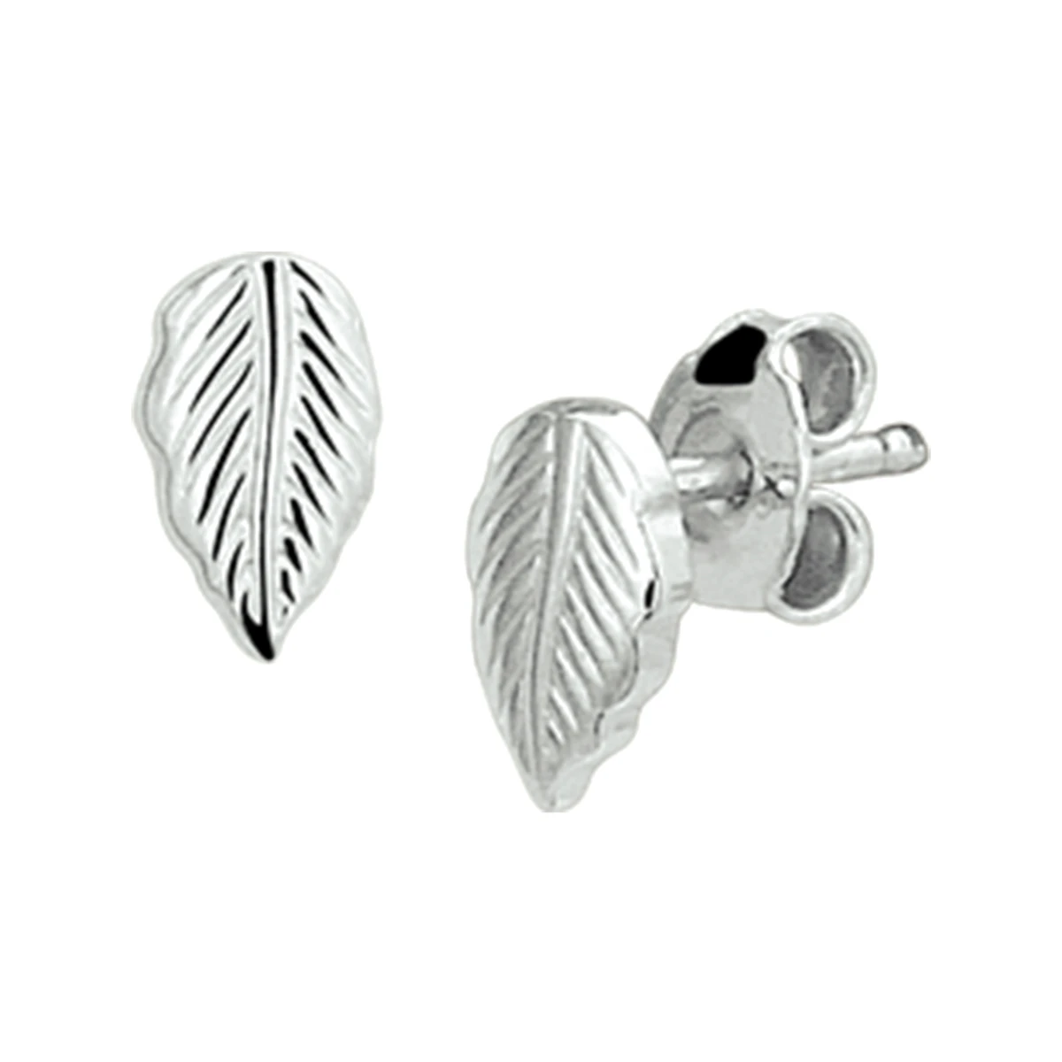 oorknoppen veer zilver gerhodineerd