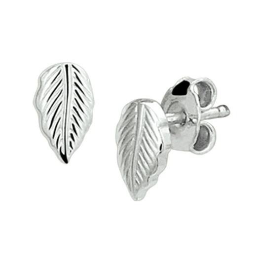 oorknoppen veer zilver gerhodineerd