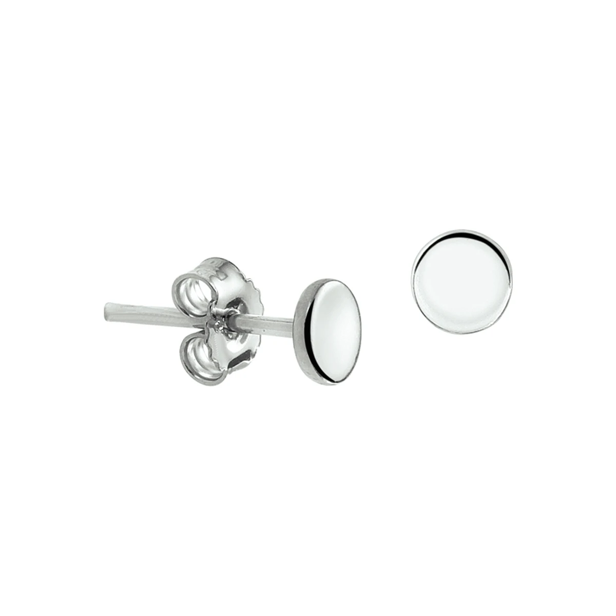 oorknoppen zilver gerhodineerd